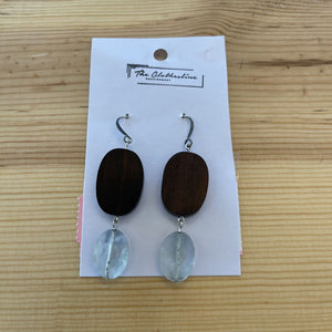 Earrings - Wood Circle
