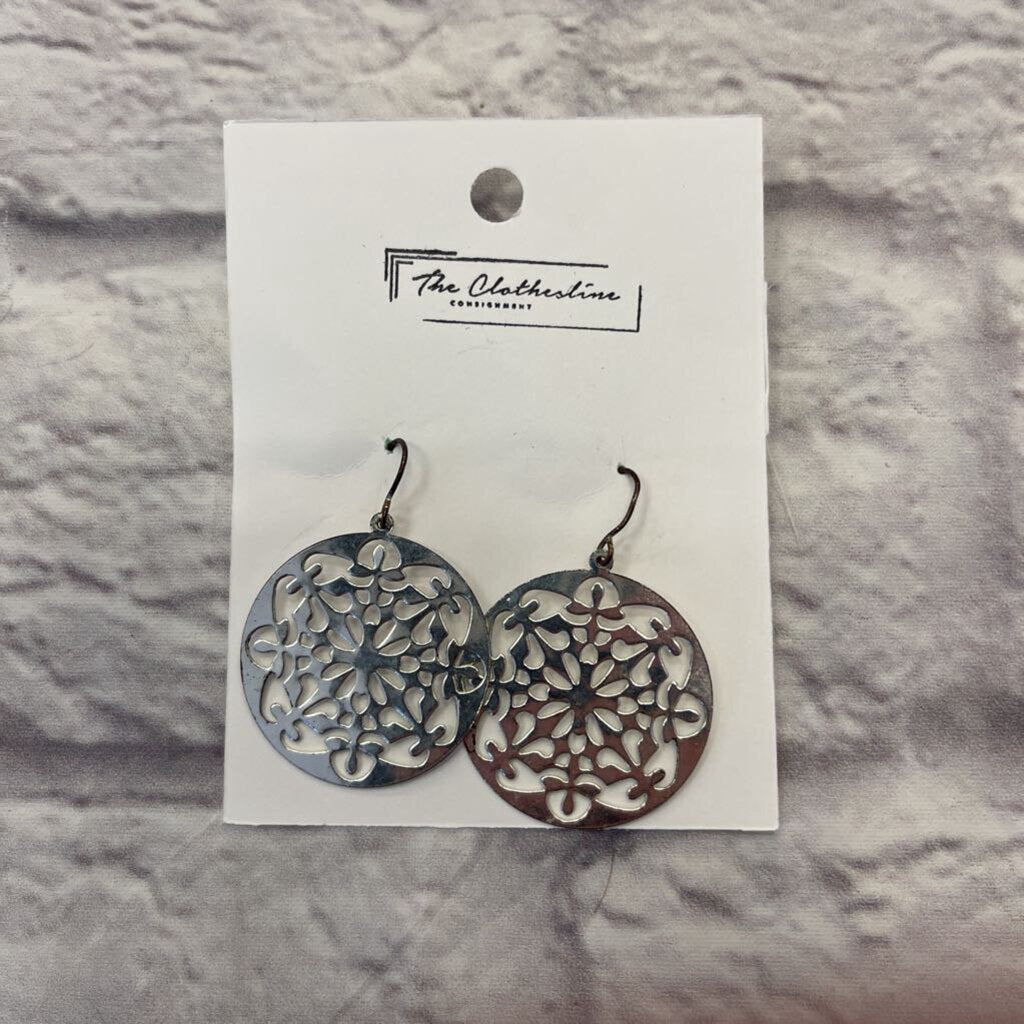 Earrings - Silver Circle