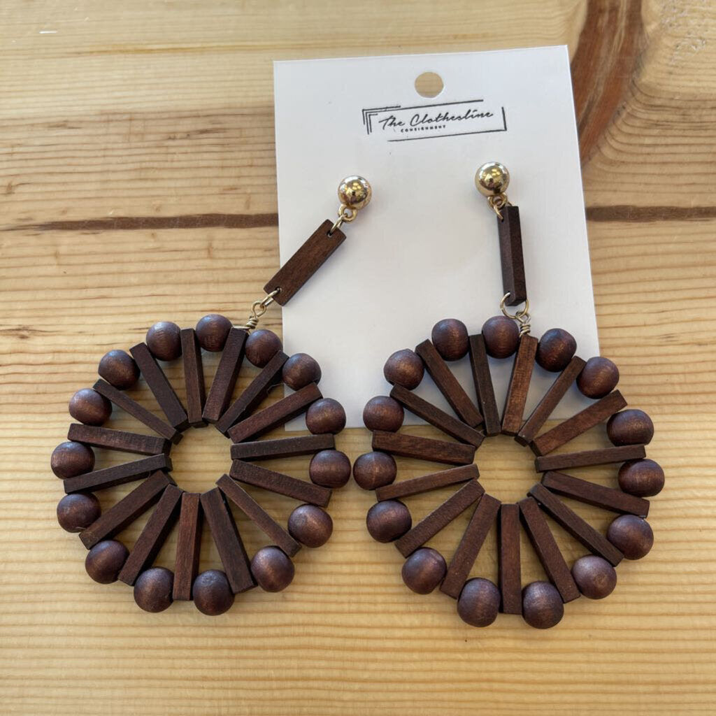 Earrings - Wood