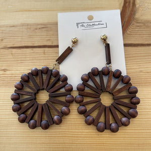 Earrings - Wood